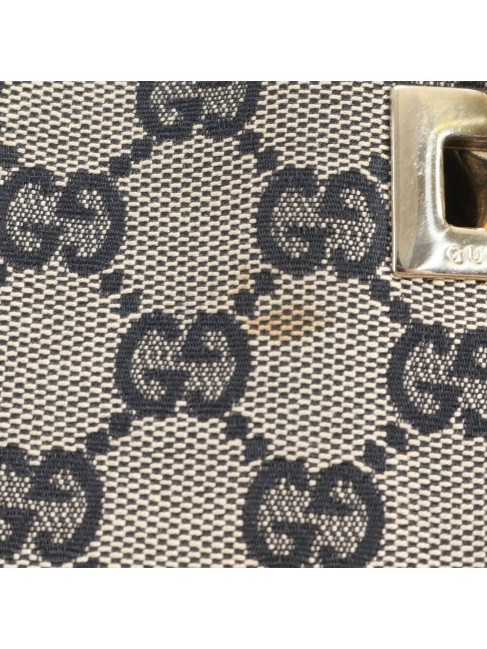 Gucci GG Canvas Leather Tote Shoulder Hand Black - Picture 8 of 10